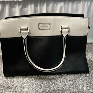 Kate Spade Black and Cream Satchel